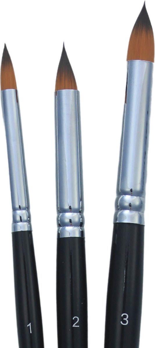   Ronde Bloemen Schmink Penselen Set | Eva